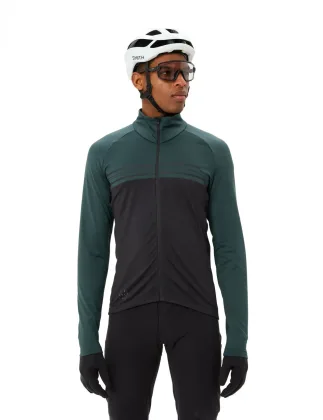 Vaude cyklistický dres s dlhým rukávom Posta III, pánsky, deep pond