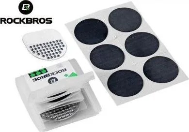 Záplata RockBros samolepiace s rašpľou, 6 ks/sada