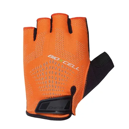 Chiba Cyklistické rukavice BioXCell Super Fly ORANGE/BLACK S, Oranžová