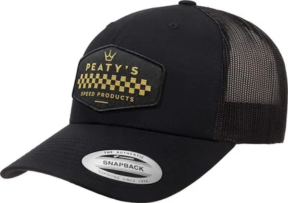 Šiltovka Peaty's Pubwear Trucker Cap - Checker - Black