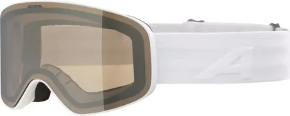 ALPINA Lyžiarske okuliare detské FERNIE Q-LITE white matt/mirror gold