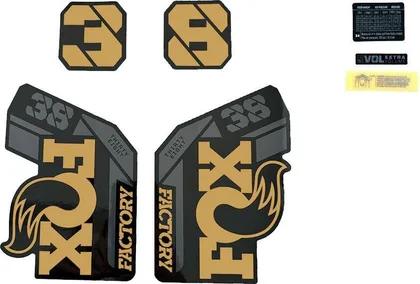 Sada nálepiek pre vidlicu FOX Float 38 Factory Black (2025-2026)