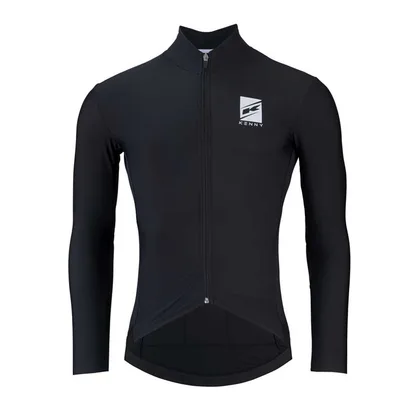 KENNY Zimný cyklistický dres ESCAPE Grana čierny, Čierna