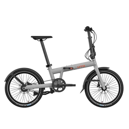 UTO Skladací bicykel PRO20 NE 2025, Čierna/Sivá