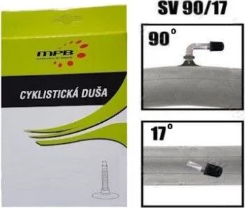 Duša pre invalidný vozík 200x50, SV90/17 - A/V zahnutý ventil