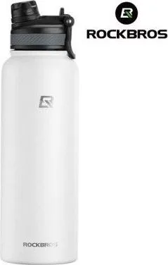 Fľaša termo nerezová RockBros, biela, 1000 ml
