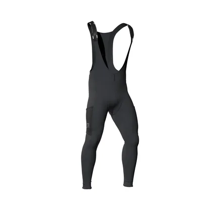 LEATT cyklistické dlhé gate Bib Long MTB ThermaFlow 4.0, Black