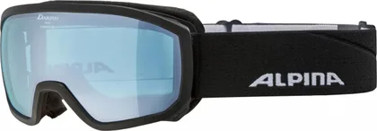 ALPINA Lyžiarske okuliare detské SCARABEO JR. black-blue matt Q-LITE blue