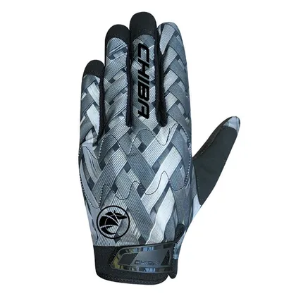 Chiba Cyklistické rukavice Elements Youth GREY XS/S, Čierna/Sivá