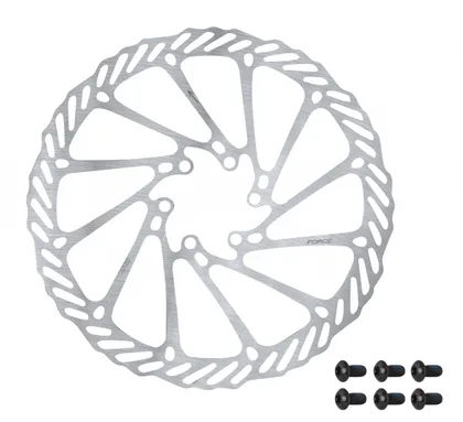 FORCE kotúč brzdový -2 180 mm, 6 dier, strieborný