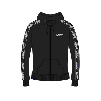 LEATT mikina na zips Tech Women, Heather Black