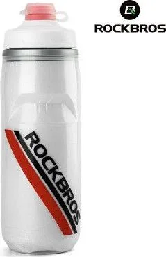 Cyklofľaša termo RockBros, biela, 620 ml, polypropylén PP5