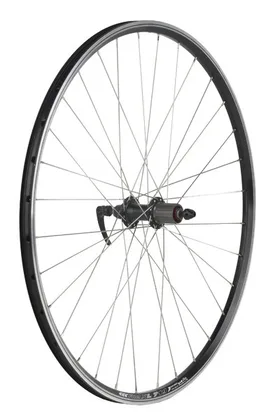 DEMA koleso Standard 26’ MTB zadné, čierne+GBS, kazetové QR, nerez