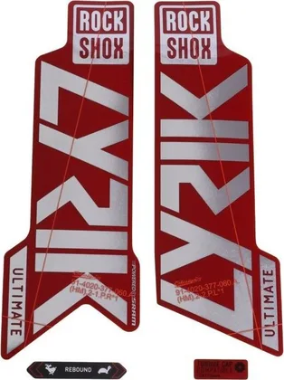 Nálepky RockShox Lyrik ULT 27/29 GPLRF/Red
