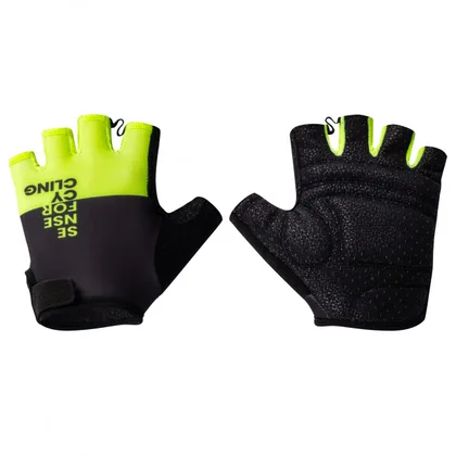 Force rukavice FINE, čierno-fluo