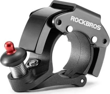Zvonček RockBros, 90 až 100 dB., nerez, čierny
