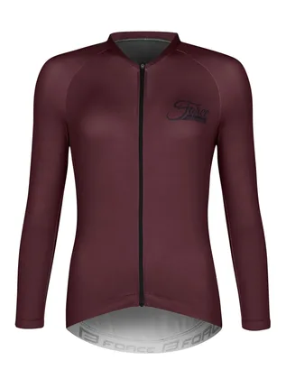 Force dres CHARM UNI dlhý rukáv, bordová