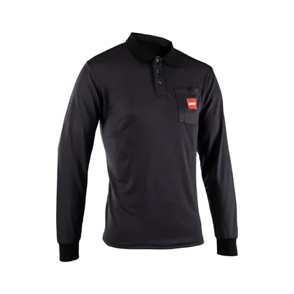 LEATT Polo tričko Team dlhý rukáv, Black