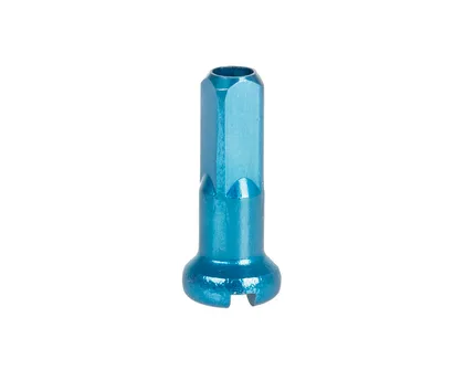 Niple hliníkové 2x14mm, modré