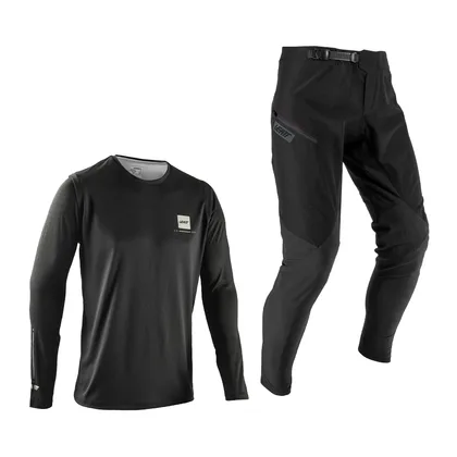 LEATT Ride Kit MTB Gravity 1.0 Junior, Ghost Black