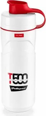 Cyklofľaša termo Polisport, T500 ml, bielo/čierna