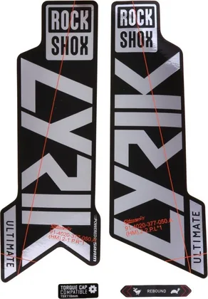 Nálepky RockShox Lyrik ULT 27/29 GPLRF/GLB