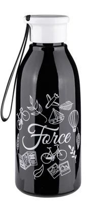 FORCE fľaša DROP 0,6 l, čierna