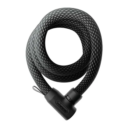 ABUS Zámok na bicykel Yarnit 4004K/140 čierny, Čierna