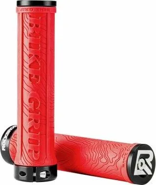 Rukoväť RockBros silikagél, AL.skrutkovacia, 137mm, červená