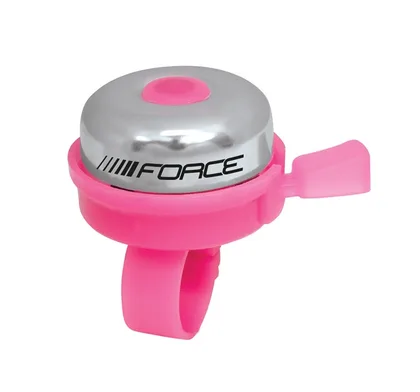 FORCE zvonček KLASIK Fe / plast 22,2mm, ružový