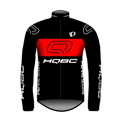 Bunda QPI TEAM proti vetru čierna/červená /Vel:L