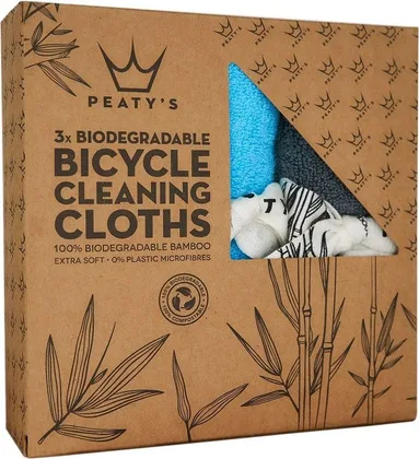 Bambusové čistiace utierky na bicykel Peaty's
