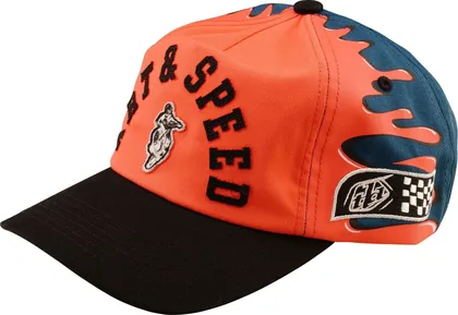 Šiltovka TLD Unstructured Curved Snapback Finish Line Coral / Blue