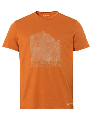 Vaude tričko Tekoa Wool, pánske, oranžové (kumquat)
