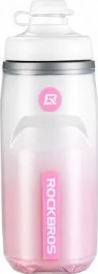 Cyklofľaša termo RockBros, 620 ml, ružovo/biela, polypropylén PP5
