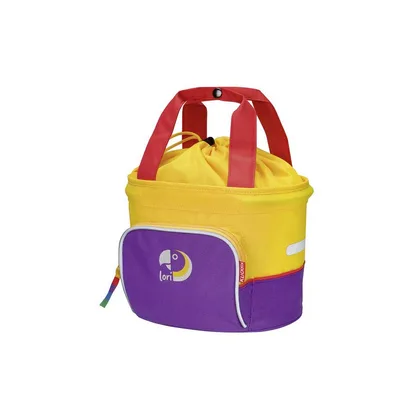 KLICKfix Lori Shopper detský batoh 4l Fialová, Zelená/Modrá/Červená/Fialová