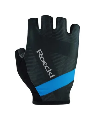 ROECKL Rukavice cyklistické Busano čierno šedá/modrá (black shadow - ibiza blue)