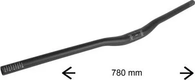 Riaditka M-Wave, dĺžka 780 mm, 31,8 mm, mat.čierne