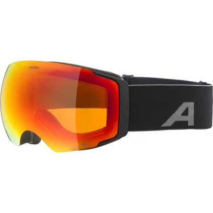 Alpina lyžiarske okuliare FALERA MAG black matt Q-LITE red