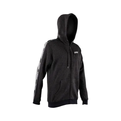 LEATT mikina na zips Tech, Black