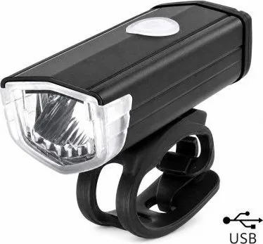 Svetlo predné MPB 1 biela 3 Watt LED, 200 Lm 3F, USB nabíjanie, s USB káblom. V cene výrobku je zahrnutý recykl.pop.pre SR v sum