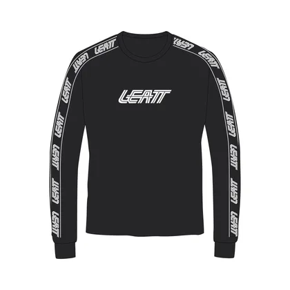 LEATT tričko dlhý rukáv Tech, Black