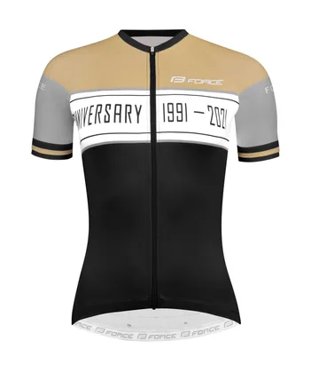 Force dres F ANNIVERSARY UNI kr. rukáv, čierno-zlatý