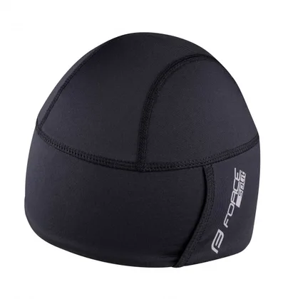 FORCE čiapka pod prilbu SPLIT zateplená, čierna