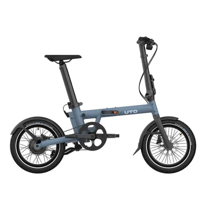 UTO Skladací elektrobicykel PRO16 2025 Mineral Blue, Sivá/Modrá