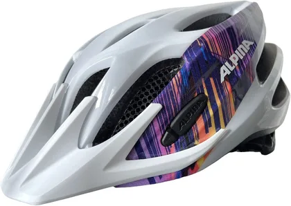 ALPINA cyklistická prilba FB Junior 2.0, white-graphics gloss