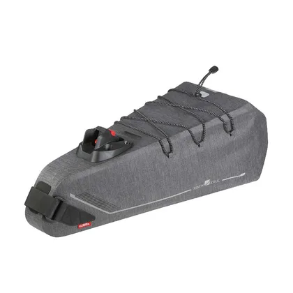 KLICKfix Bikepack X vodotesná podsedlová taška šedá 10 l, Sivá