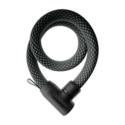 ABUS Zámok na bicykel Yarnit 4004K/110, Čierna/Sivá/Modrá/Fialová