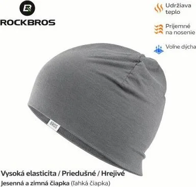 Funkčná cyklistická čiapka RockBros, sivá