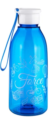 FORCE fľaša DROP 0,6 l, transparentná modrá